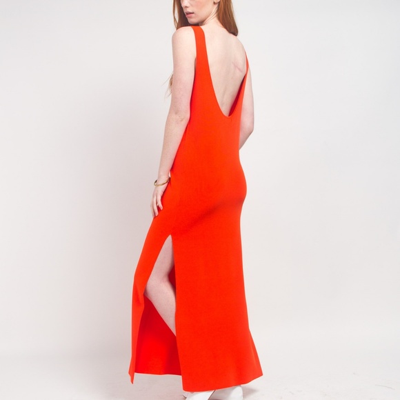 Peri Desai Noa Tank Dress - Persimmon - Picture 4 of 6